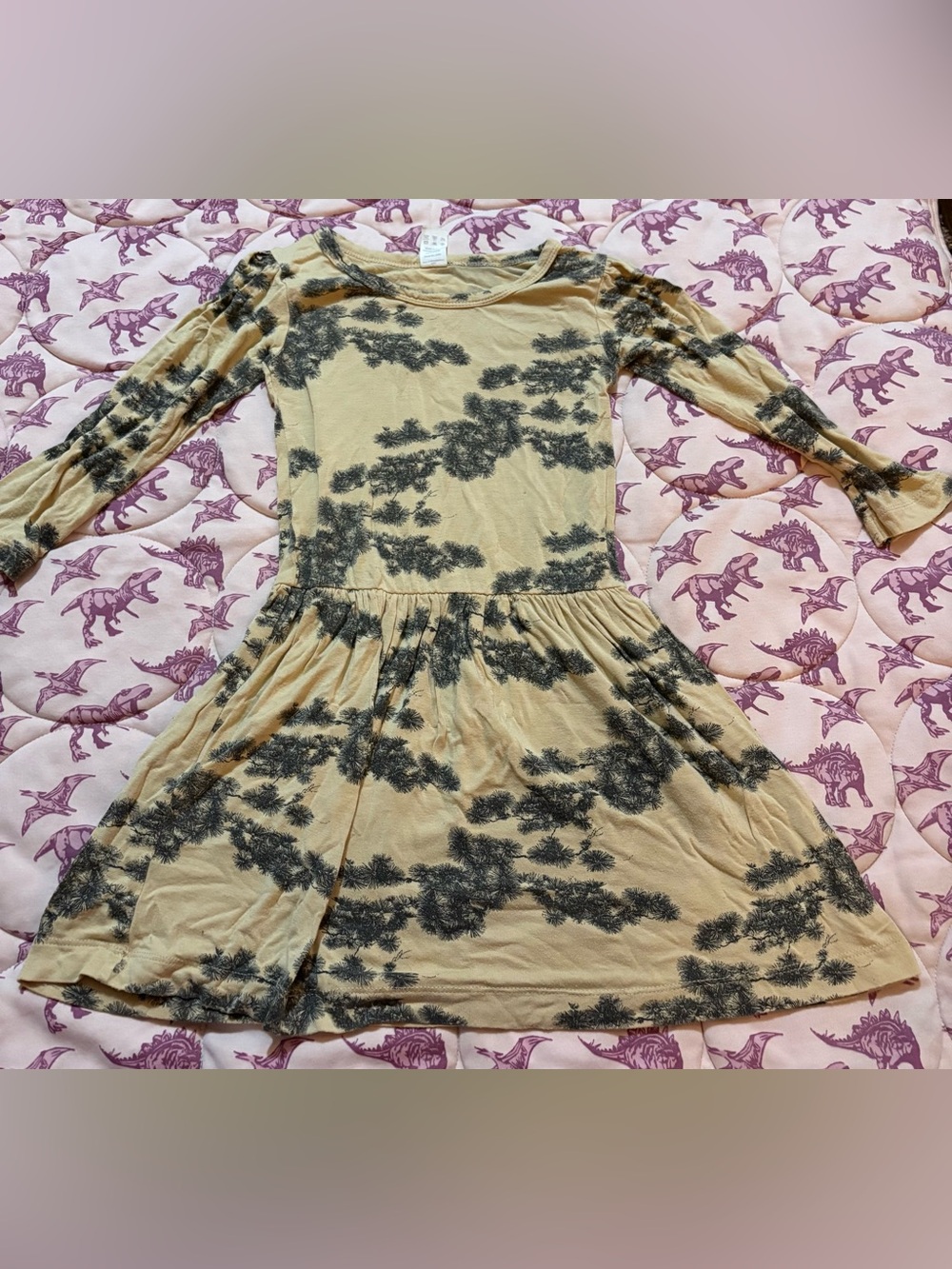 Kate Quinn girls size 4t pine drop waist dress